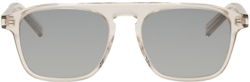 Saint Laurent Transparent Sl 158 Sunglasses