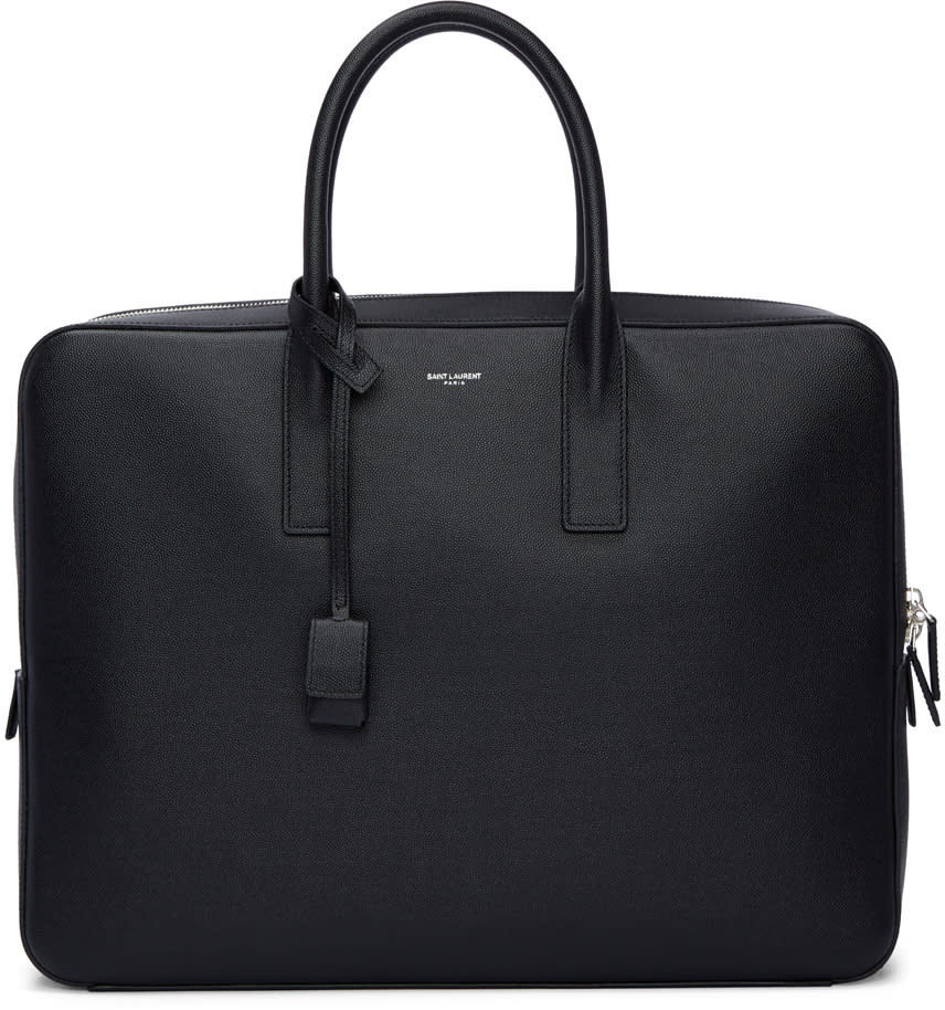 Saint Laurent ブラック スモール ミュージアム ブリーフケース