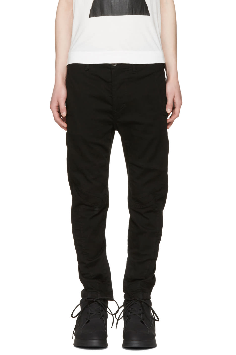 Julius Black Zip Cuff Jeans