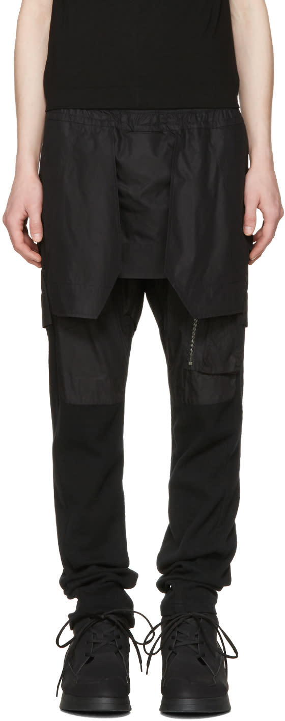 Julius Black Layered Trousers