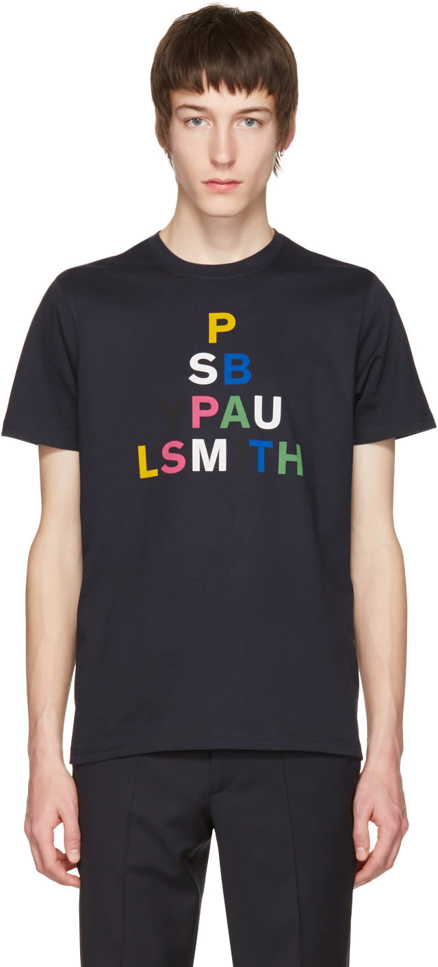 paul smith navy t shirt