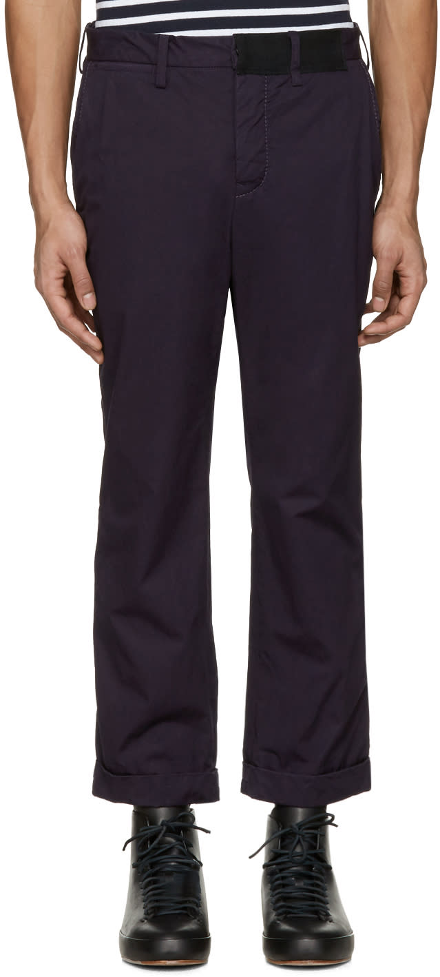 Sacai Navy Overdyed Trousers