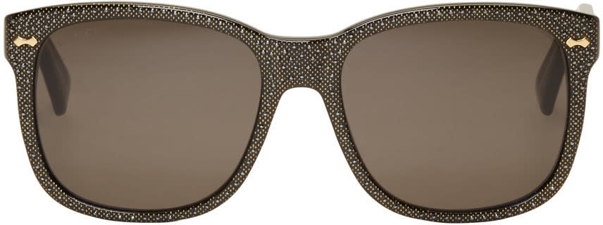 Gucci Black Gem Set Sunglasses