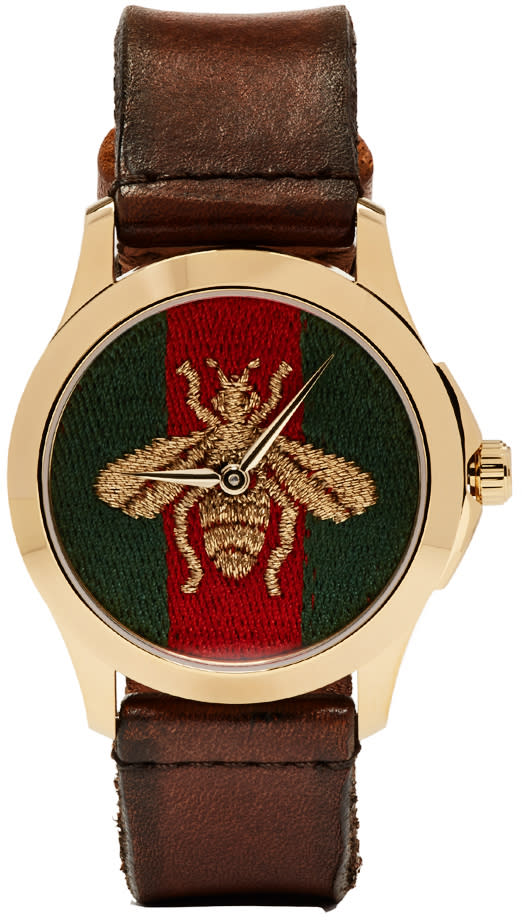 Gucci Gold Medium G-timeless Bee Watch