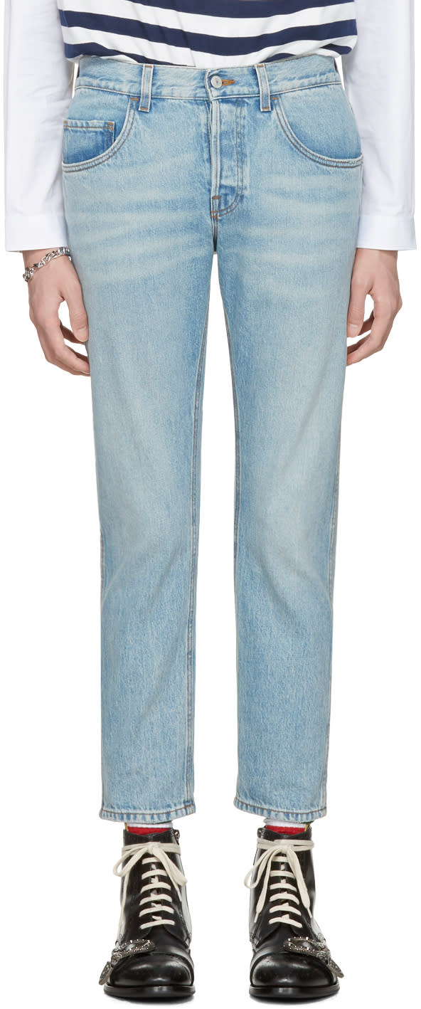 Gucci Blue loved Jeans