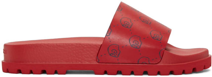 Gucci Red Gucci Ghost Pursuit Trek Sandals