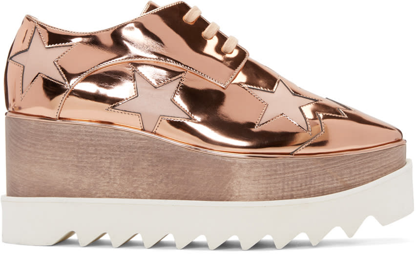 Stella Mccartney Copper Star Platform Elyse Derbys