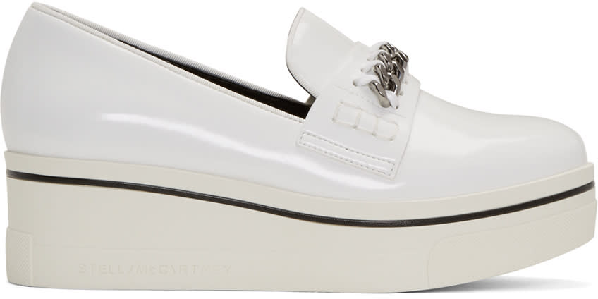 Stella Mccartney White Binx Loafers