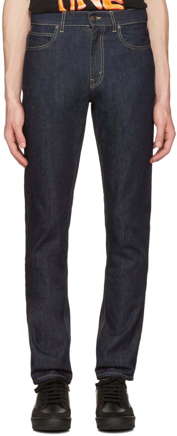 Stella Mccartney Navy Straight Leg Jeans