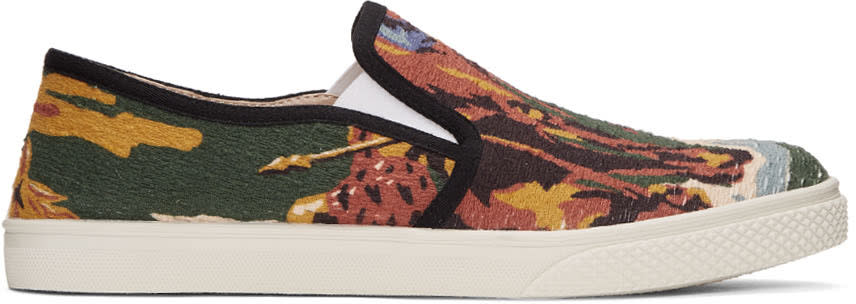 Stella Mccartney Multicolor Printed Slip-on Sneakers