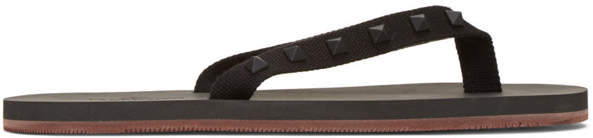 Valentino Black Valentino Garavani Rockstud Sandals