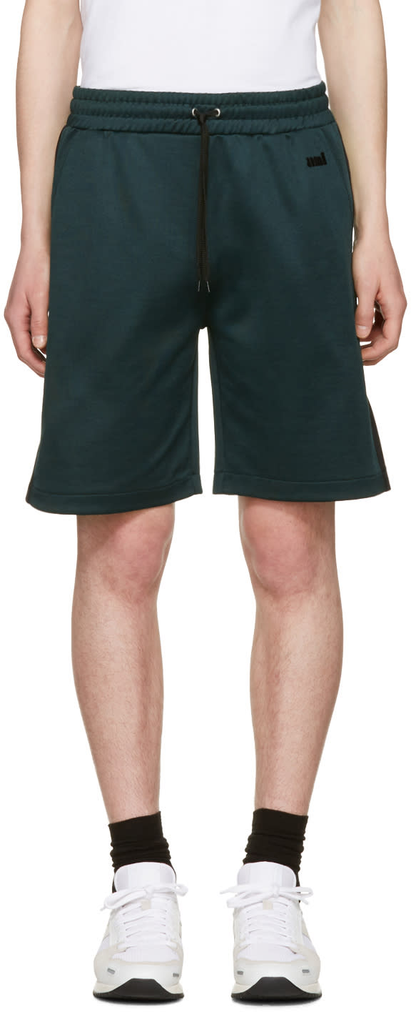 Ami Alexandre Mattiussi Green Track Shorts