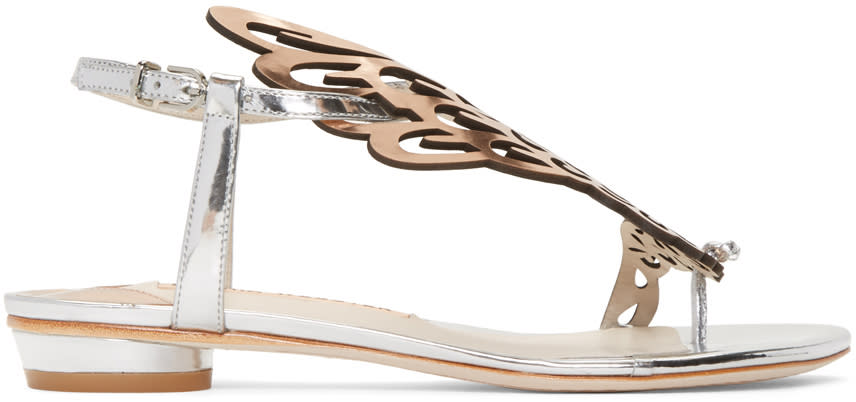 Sophia Webster Silver Patent Seraphina Sandals
