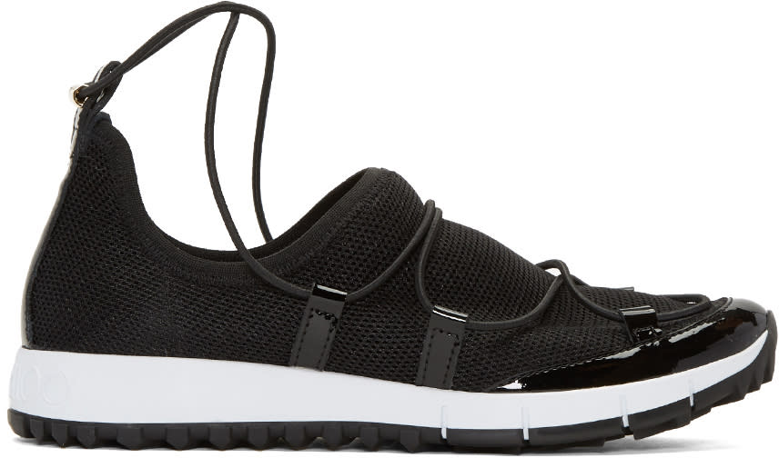 Jimmy Choo Black Andrea Low-top Sneakers