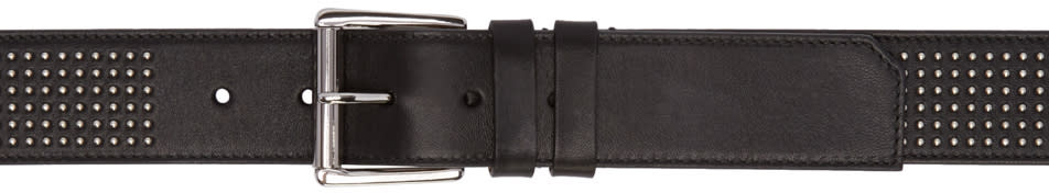 Jimmy Choo Black Studded Archer Belt