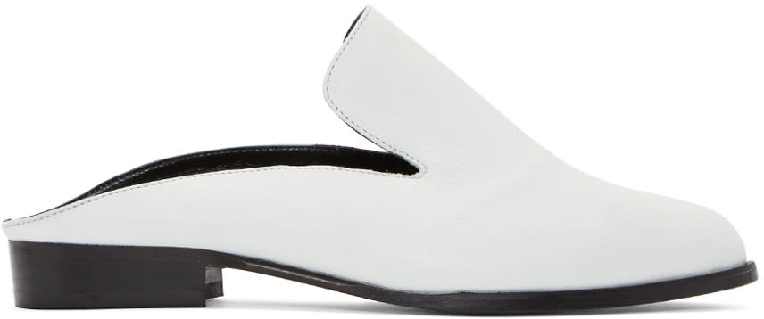 Robert Clergerie White Alicem Slip-on Loafers