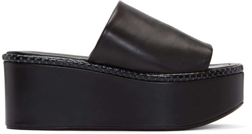 Robert Clergerie Black Flore Sandals