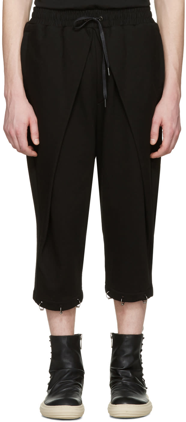 D.gnak By Kang.d Black Septum Rings Lounge Pants