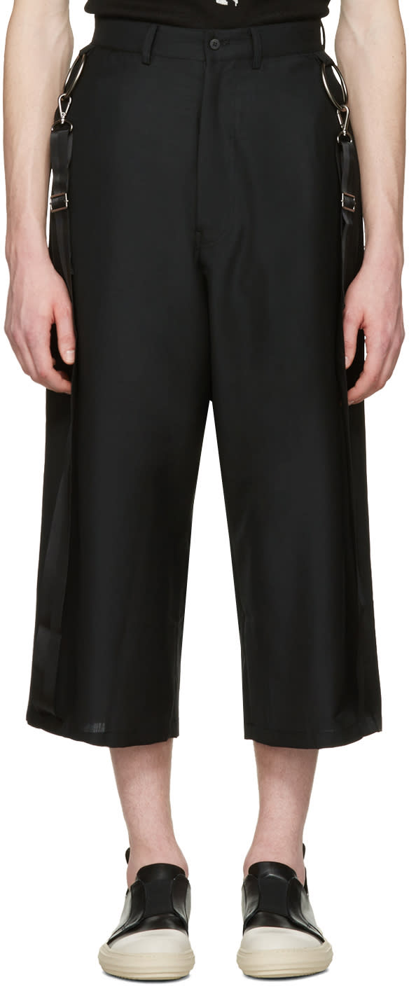 D.gnak By Kang.d Black Side Straps Trousers