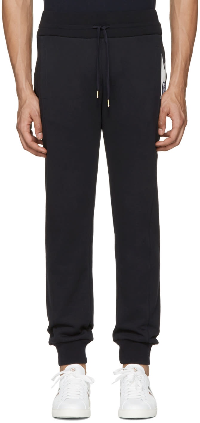 Moncler Gamme Bleu Navy Contrast Lounge Pants