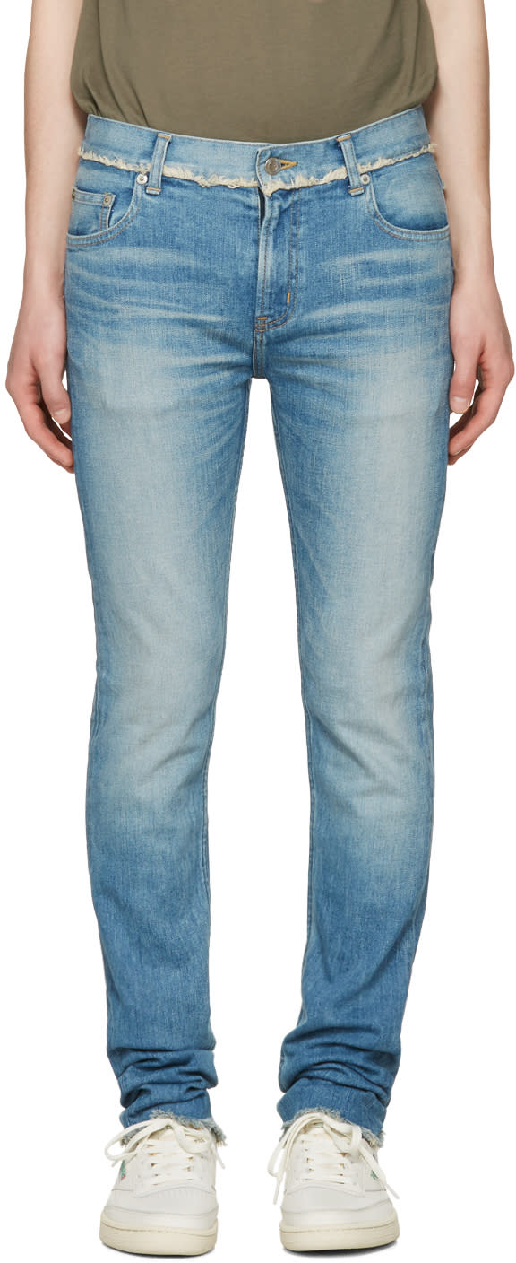 Christian Dada Blue Signature Super Skinny Jeans