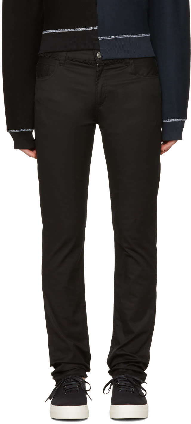 Christian Dada Black Signature Super Skinny Trousers