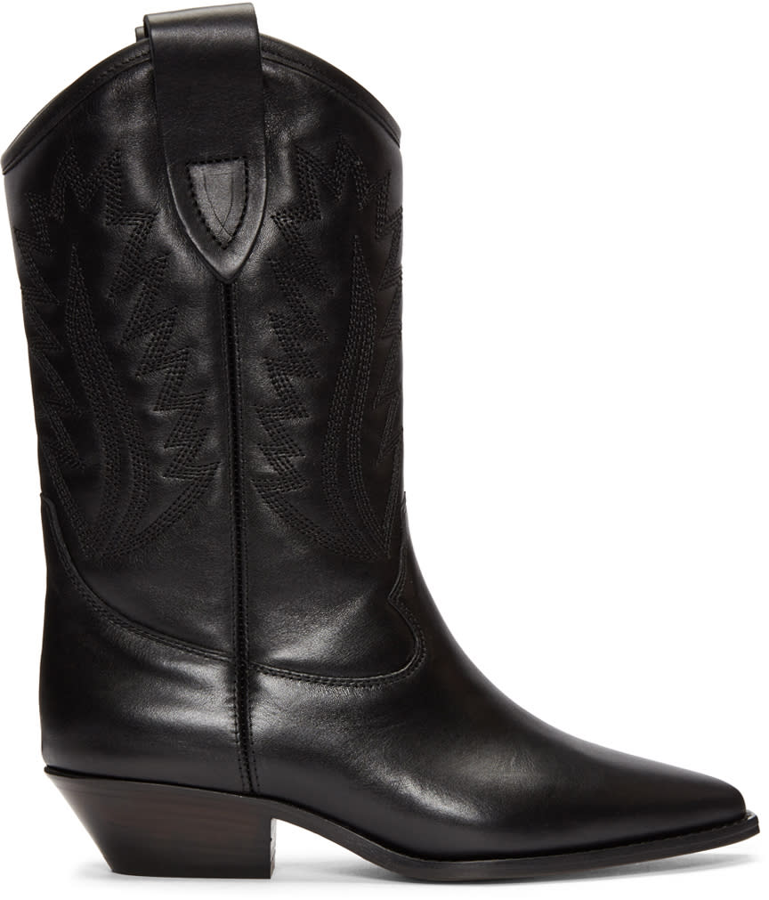 Isabel Marant Black Dallin Cowboy Boots