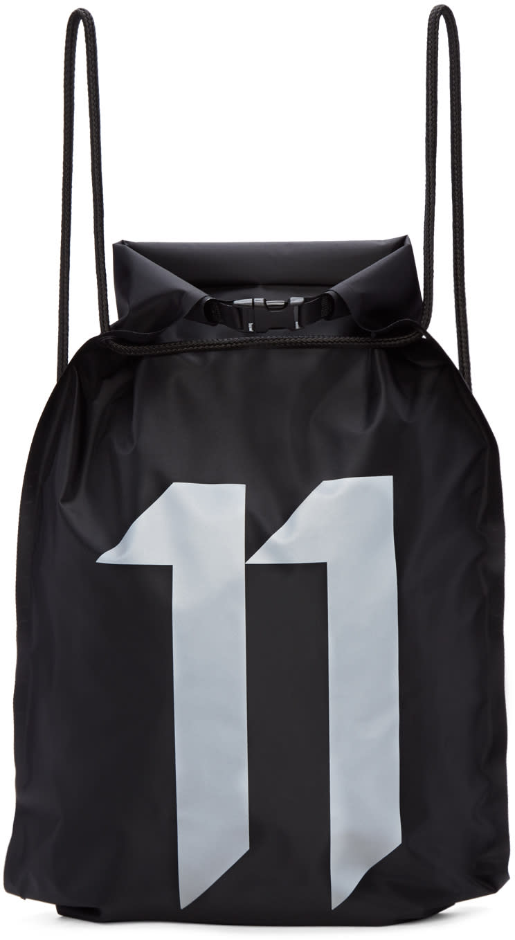 11 By Boris Bidjan Saberi ブラック ウォータープルーフ ジム バックパック
