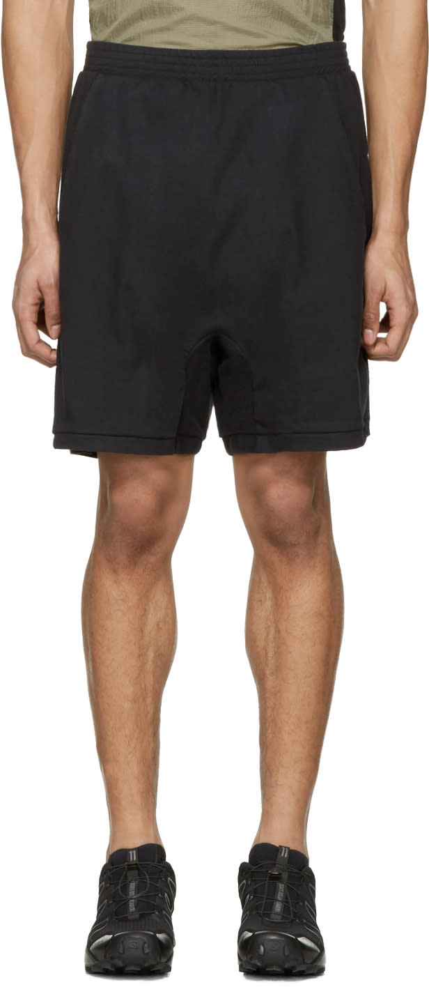 11 By Boris Bidjan Saberi Black Jogging Shorts