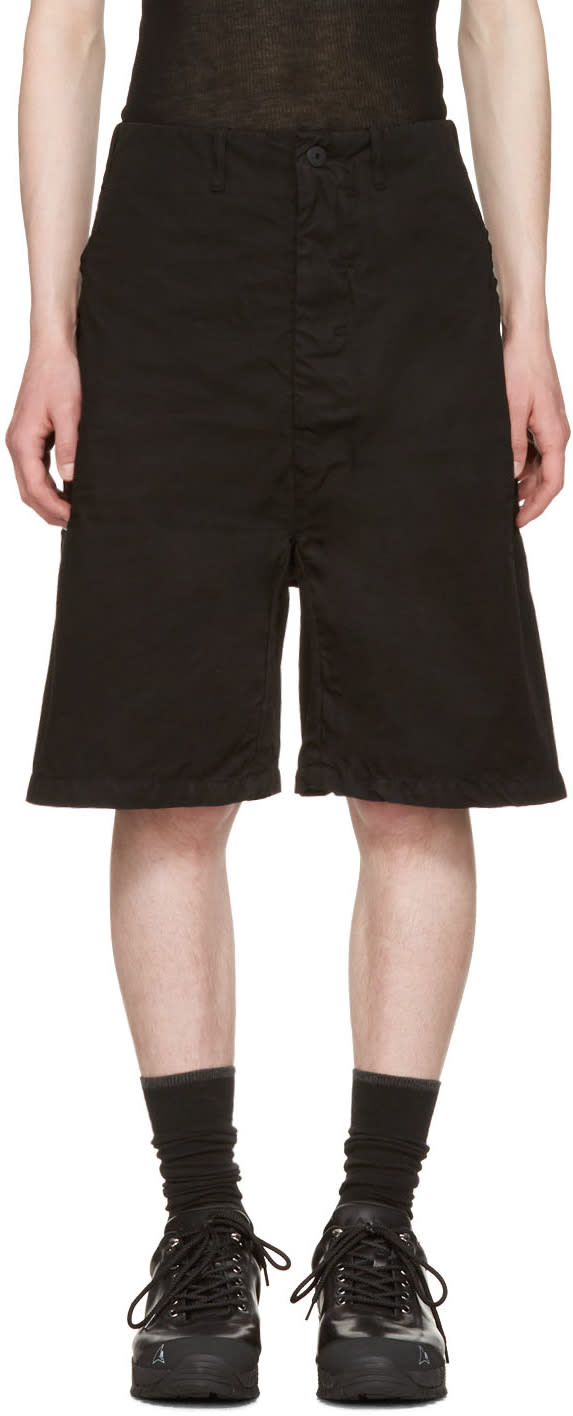 11 By Boris Bidjan Saberi Black Chino Shorts