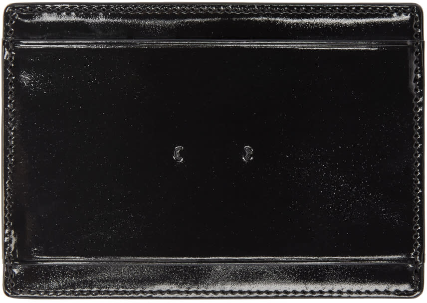 Pb 0110 Black Patent Leather Cm 9 Card Holder