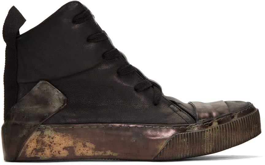 Boris Bidjan Saberi Black Bamba 1 High-top Sneakers