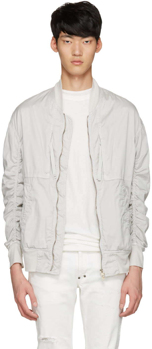 Diet Butcher Slim Skin ホワイト ガーメントダイ ファイト ジャケット