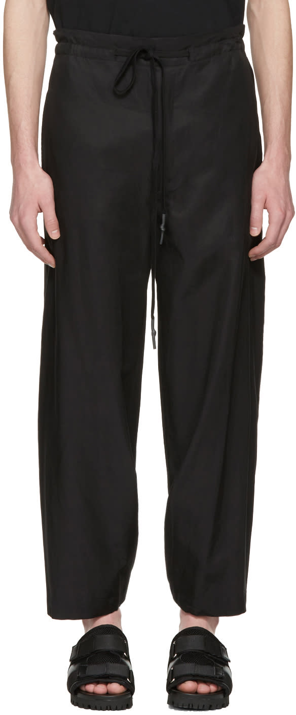 Nude:mm Black Wide Leg Trousers