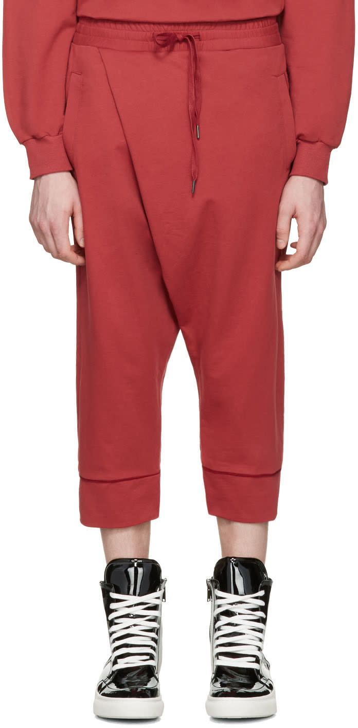 D By D Red Wrap Lounge Pants