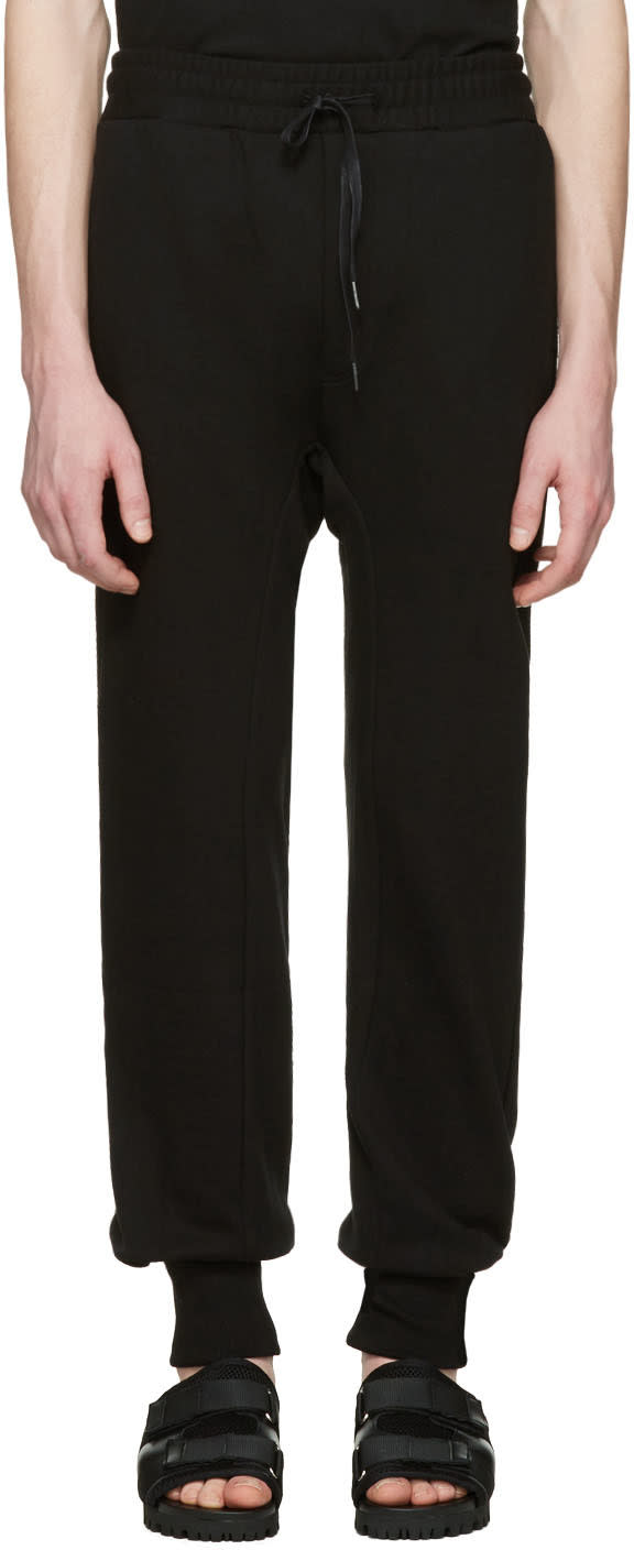 D By D Black French Terry Lounge Pants