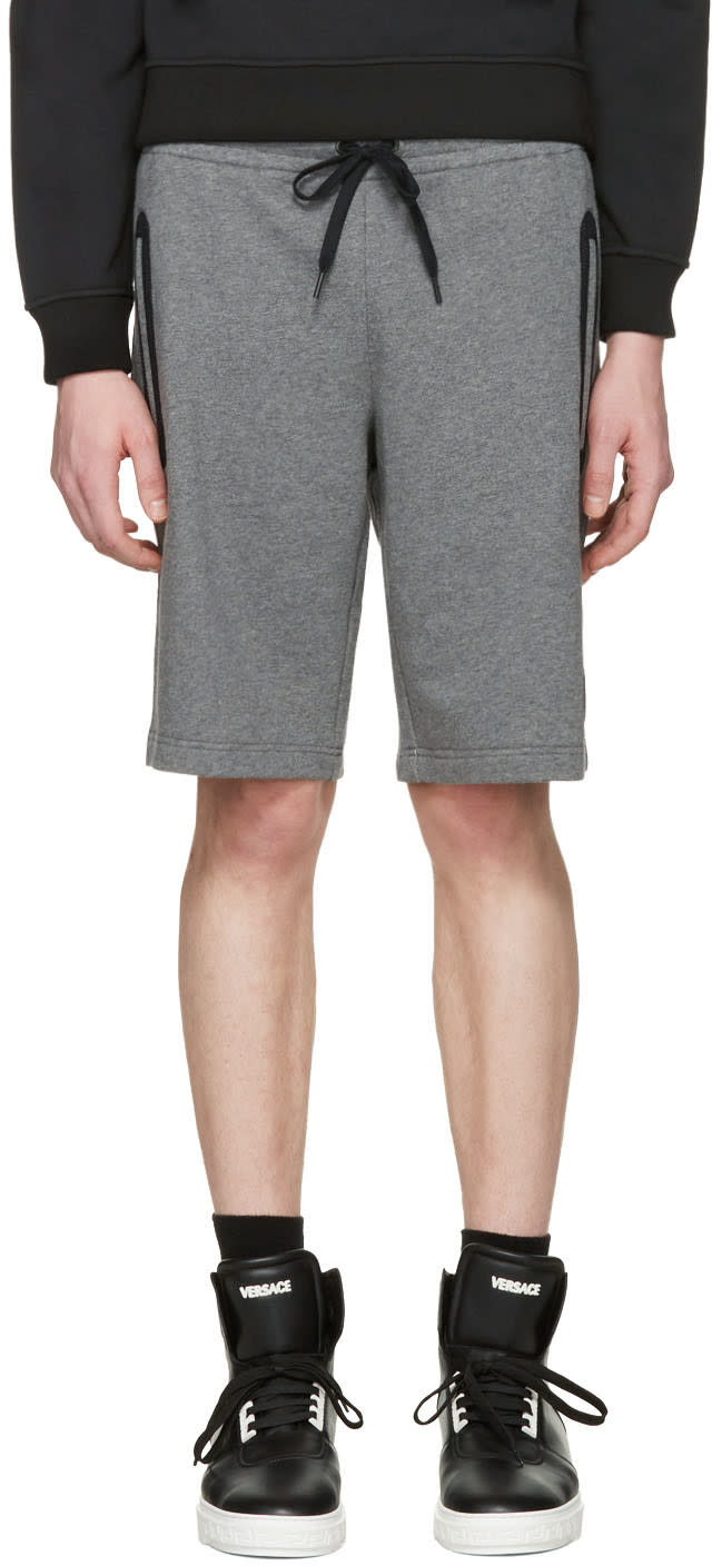 Versace Underwear Grey Medusa Badge Shorts
