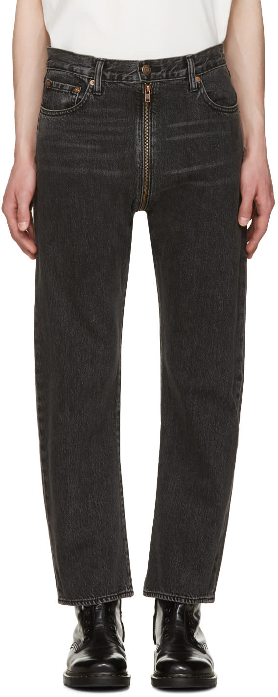 Vetements Black Levis Edition Zip Around Jeans
