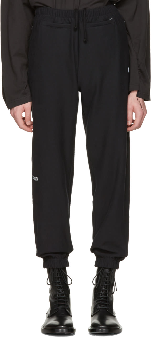 Vetements Black Champion Edition Chav Lounge Pants