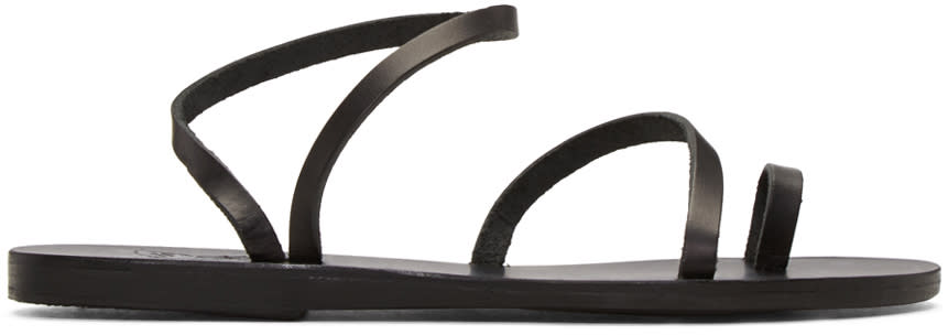 Ancient Greek Sandals Black Apli Eleftheria Sandals