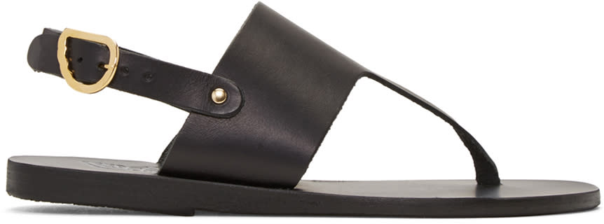 Ancient Greek Sandals Black Armonia Sandals