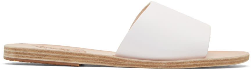 Ancient Greek Sandals White Taygete Sandals