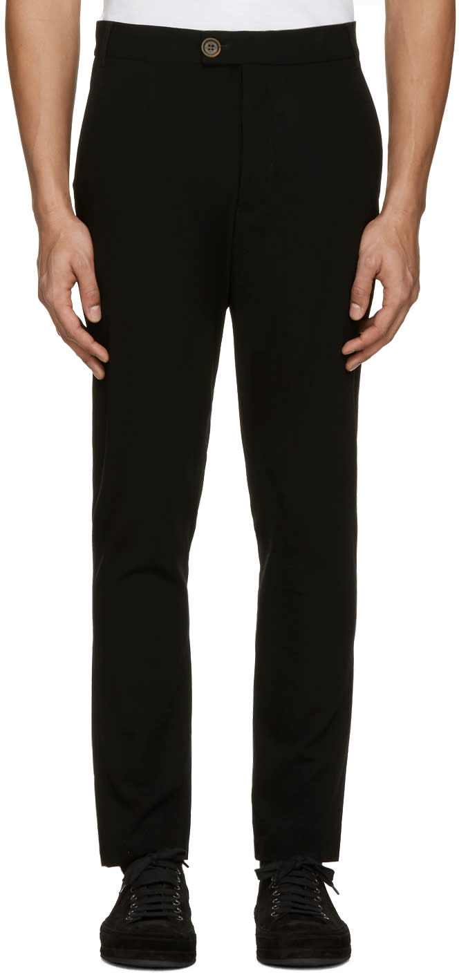 Song For The Mute Black Wool Tailored Trousers