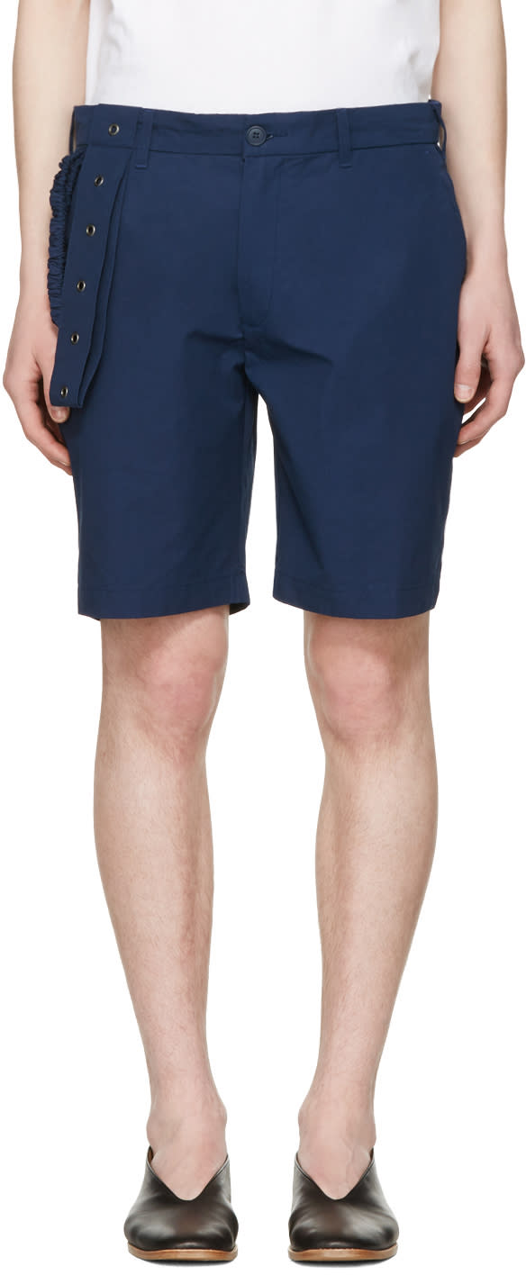 Craig Green Navy Slim Shorts