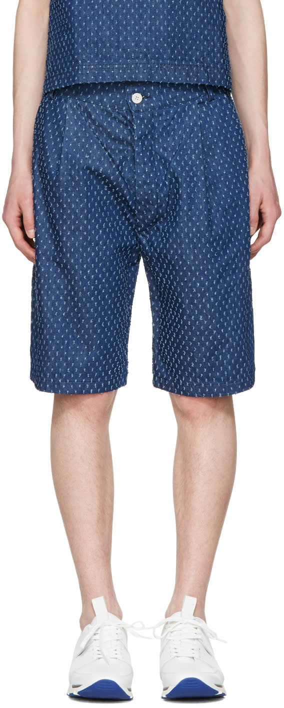 Sunnei Blue Denim Bermuda Shorts