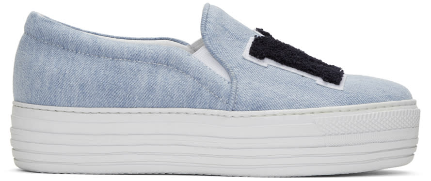 Joshua Sanders Blue ny Double Slip-on Sneakers
