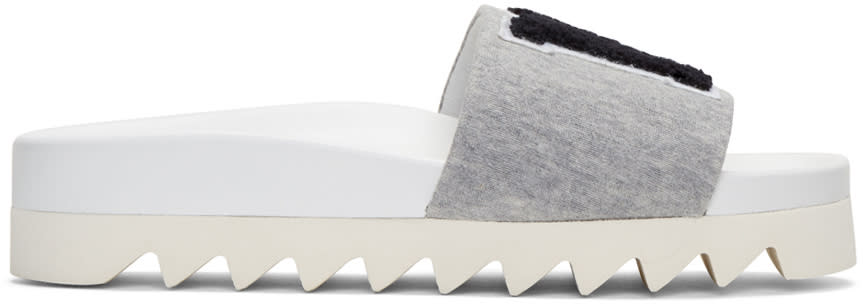 Joshua Sanders Grey ny Slide Sandals