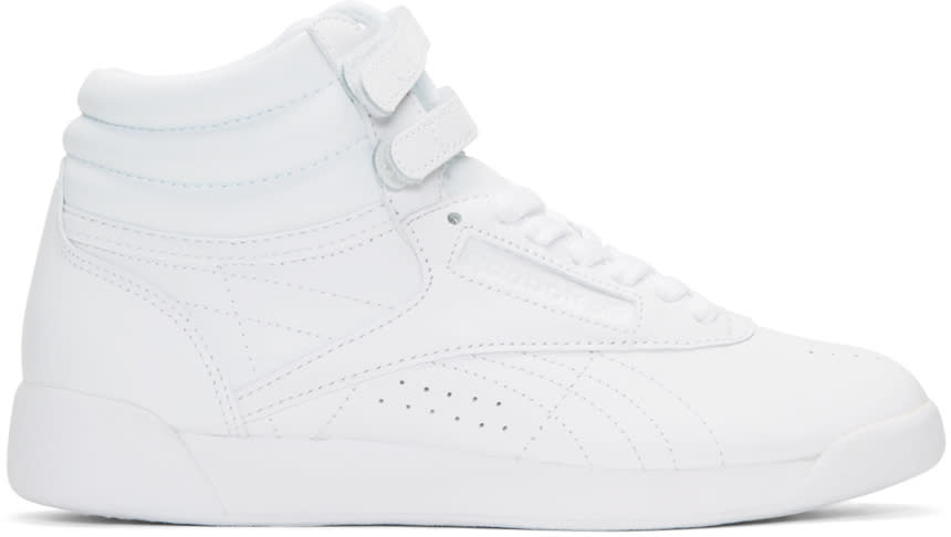 Reebok Classics White Freestyle High-top Sneakers