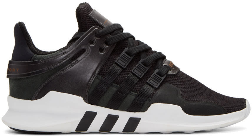 Adidas Originals Black Equipment Support Adv Sneakers