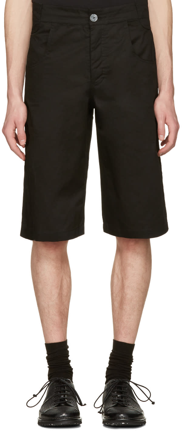 Telfar Black Pockets Shorts